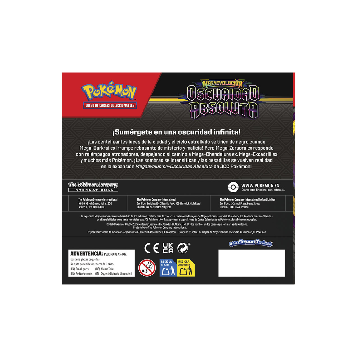 Booster Box 36 Sobres Pitch Black | Oscuridad Absoluta
