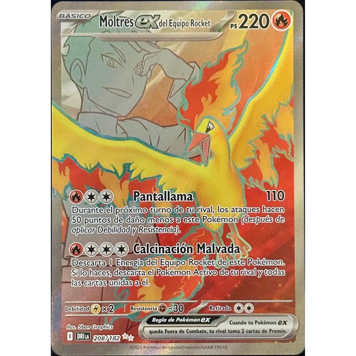 Moltres Ex del Equipo Rocket | Español