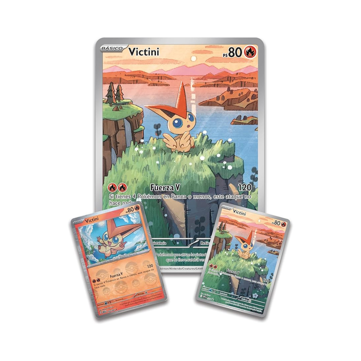 Caja de Ilustracíon Victini de Fulgor Negro y Llama Blanca | Black Bolt and White Flare