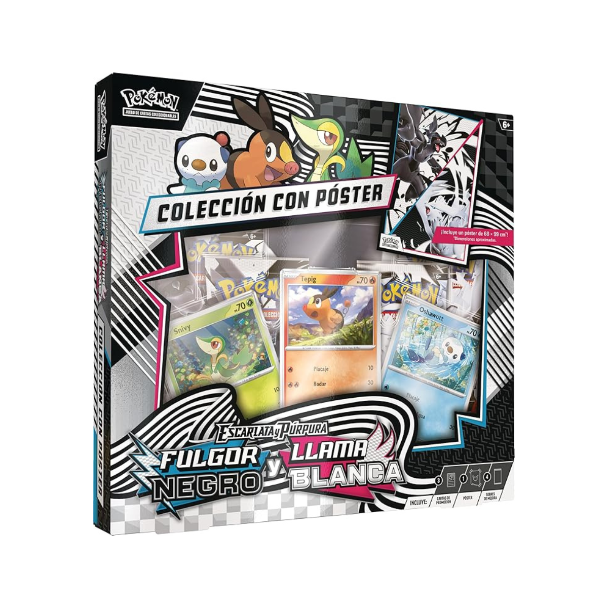Caja Colección Poster Fulgor Negro y Llama Blanca | Black Bolt and White Flare